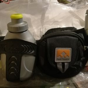 Nathan Trail Mix Hydration Belt- black, unisex